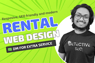 design rental website, hotel rental, vacation rental website using wordpress