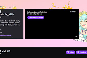 create your vtuber lore, channel branding, and full twitch setup for debut