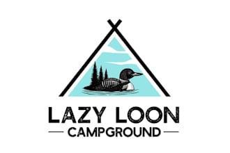 design amazing super campground logo
