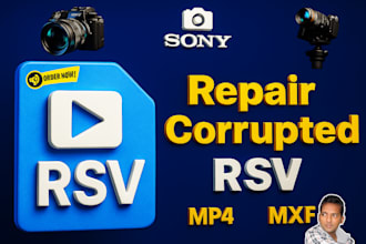 fix and repair sony rsv file to mp4 or mxf video format