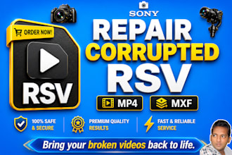 fix and repair sony rsv file to mp4 or mxf video format