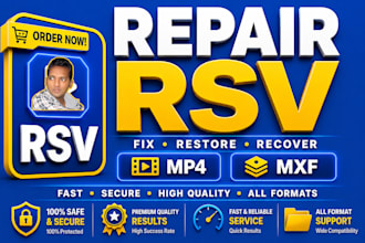 fix and repair sony rsv file to mp4 or mxf video format