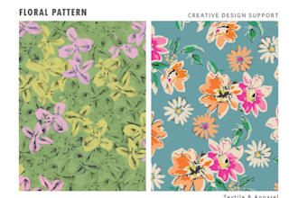 design floral pattern ready to print