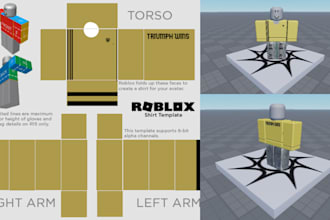 make high quality roblox clothing template roblox outfit ugc accessories for you