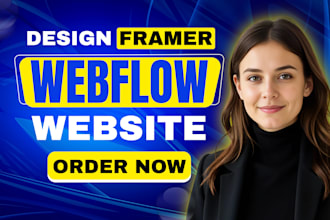 design or develop webflow website, figma to webflow, framer website development