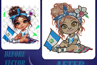 create professional custom embroidery digitizing