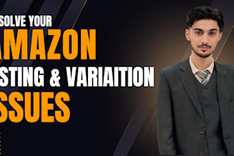 fix amazon listing issues,amazon variation, listing errors