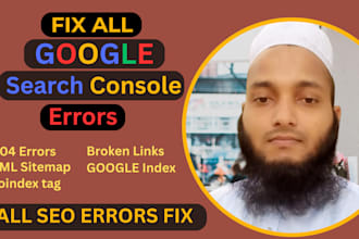 fix google search console errors, page indexing issues