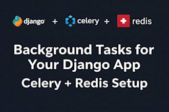 set up background tasks for your django app using celery and redis