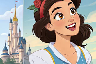 do turn your portrait into a disney style cartoon