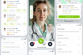 develop a secure telemedicine telehealth app with video consultation and emr