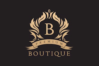design luxury, fashion, clothing, shoes and boutique logo