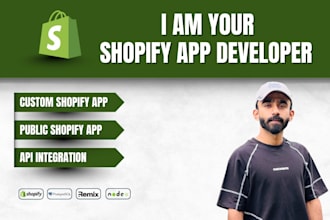 be your shopify app developer for custom public and private apps