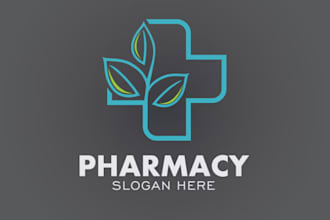 create neuro, brain, pharmacy, clinics and sciences logo