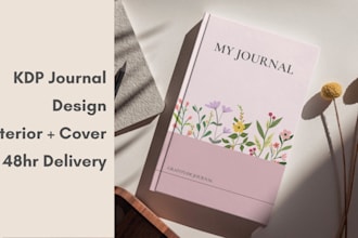 design custom KDP journal interiors, planners, and trackers