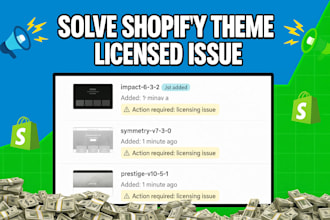 solve shopify theme license issue just in seconds