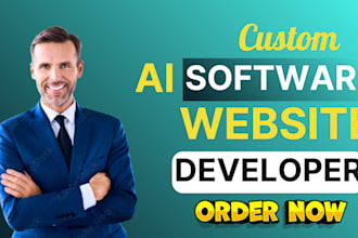build ai website, business software, website development as full stack developer