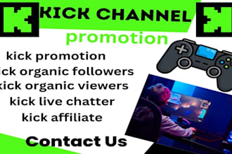do organic kick promotion to boost real engagement