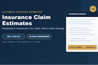 prepare accurate xactimate estimates for insurance claims