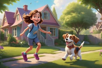 illustrate children story book illustration, kids story book illustration