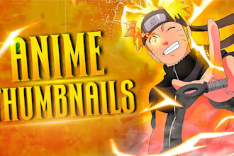 design anime thumbnails for youtube