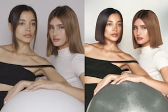 do high end skin retouching for portrait and beauty photography