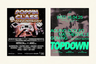design an event poster for your music concert, tour or gigs