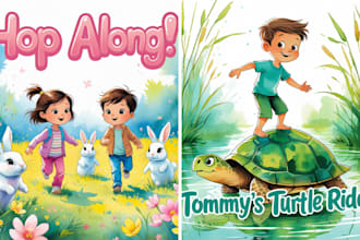 illustriere aquarell kinderbuch illustrationen, handgezeichnete illustration