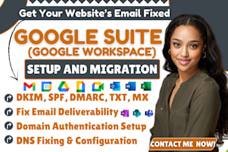 migrate mail to google workspace, fix email going to spam, setup dns records