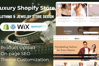 luxury shopify jewelry store clothing shopify store jewelry store clothing store