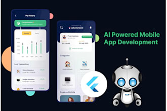 develop flutter mobile apps, saas, mvps or ai powered apps