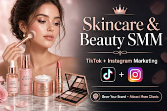 do tiktok and instagram skincare, beauty and cosmetics social media marketing
