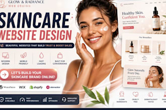 build skincare shopify store skincare website beauty website spa, lipstick store