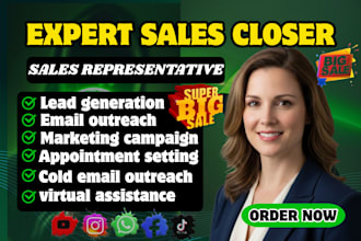 commission based sales representative high ticket sales closer real estate sales