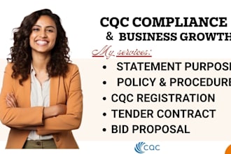 do cqc compliant business plan, policy and procedure, user guide, and financials