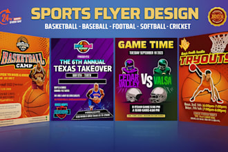 do custom business flyer, sports flyer, church flyer, or any flyer design