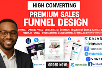 build systeme io sales funnel, landing page automation domain setup