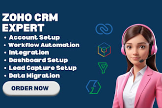 be your zoho crm expert, do zoho creator, zoho one, zoho integration, zoho form