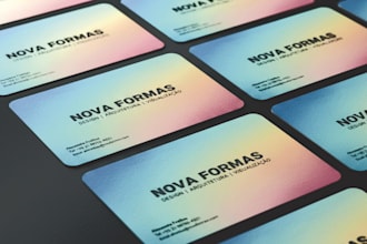 create a professional and modern business card