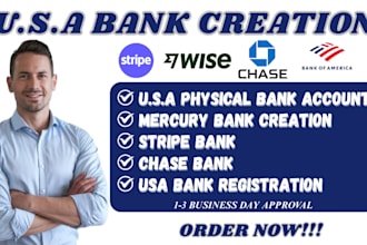 do USA business bank creation USA llc residential address