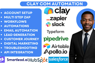 setup claygent integrate clay com salesforce typeform pipedrive airtable slack