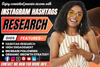 do instagram hashtag research for fast organic growth