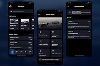 build car inspection app, car tracking app, car maintenance app