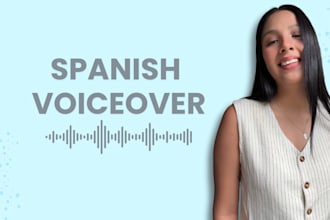 record a female spanish voice over