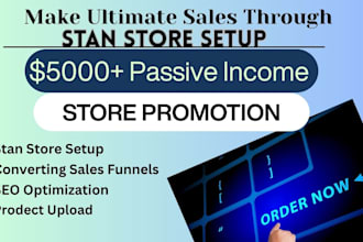 do stan store setup and marketing beacons ai store setup and promotion