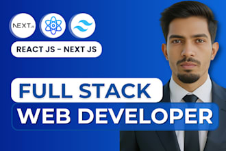 develop custom next js or react js business application as full stack developer