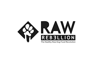 create calling rebels playful dog food logo