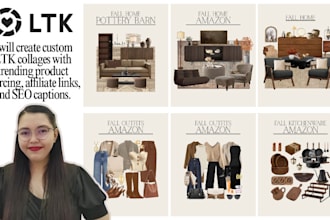 create ltk collages, find products, and SEO captions