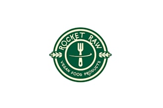 design traditional raw food business logo