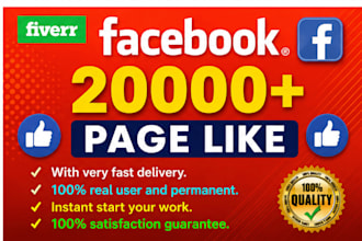 get you 20,000 real facebok followers high quality service